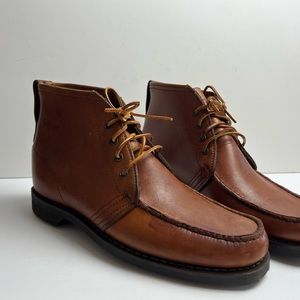 Vintage Gokey Gro-Cord Men’s Leather Ankle Boots Brown Laced Size 10 B